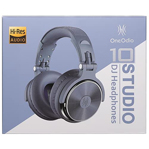 OneOdio Wired Over Ear Headphones Studio Monitor & Mixing DJ Stereo Headsets with 50mm Neodymium Drivers and 1/4 to 3.5mm Jack for AMP Computer Recording Podcast Keyboard Guitar Laptop - Black