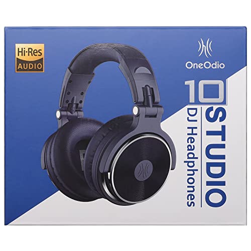 OneOdio Wired Over Ear Headphones Studio Monitor & Mixing DJ Stereo Headsets with 50mm Neodymium Drivers and 1/4 to 3.5mm Jack for AMP Computer Recording Podcast Keyboard Guitar Laptop - Black