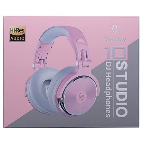 OneOdio Wired Over Ear Headphones Studio Monitor & Mixing DJ Stereo Headsets with 50mm Neodymium Drivers and 1/4 to 3.5mm Jack for AMP Computer Recording Podcast Keyboard Guitar Laptop - Black