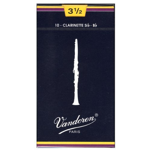 Vandoren CR103 Bb Clarinet Traditional Reeds Strength 3; Box of 10