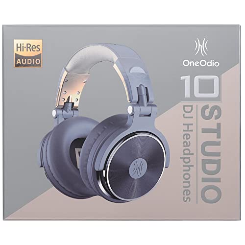 OneOdio Wired Over Ear Headphones Studio Monitor & Mixing DJ Stereo Headsets with 50mm Neodymium Drivers and 1/4 to 3.5mm Jack for AMP Computer Recording Podcast Keyboard Guitar Laptop - Black