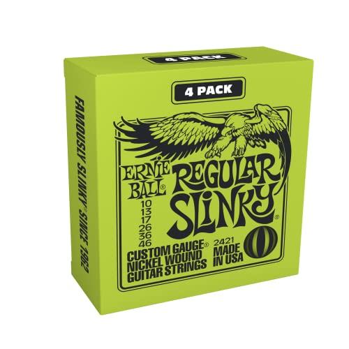 Ernie Ball Regular Slinky Nickel Wound Electric Guitar Strings 3 Pack - 10-46 Gauge