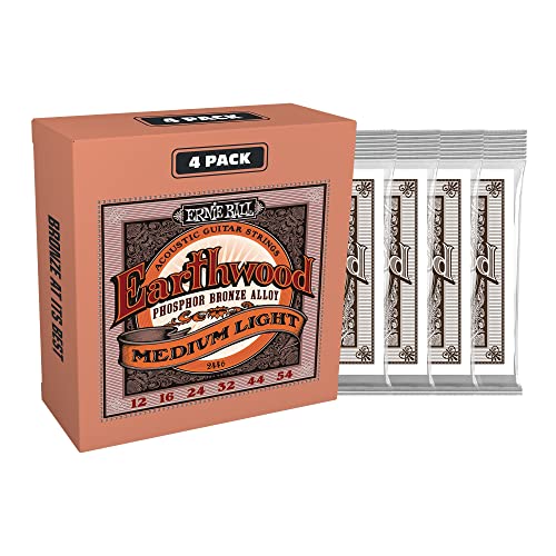 Ernie Ball Earthwood Light Phosphor Bronze Acoustic Guitar Strings, 11-52 Gauge (P02148)