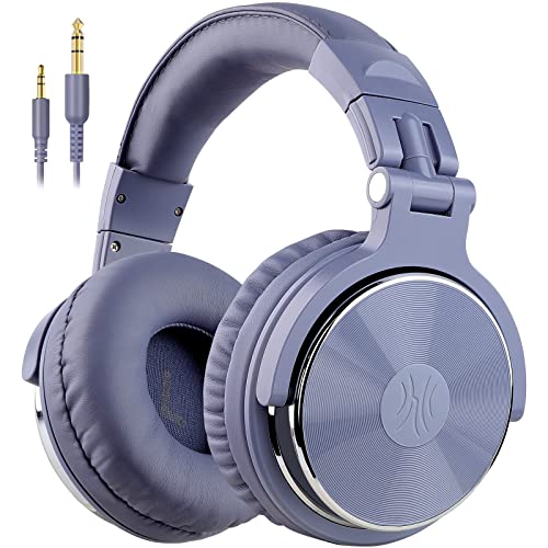 OneOdio Wired Over Ear Headphones Studio Monitor & Mixing DJ Stereo Headsets with 50mm Neodymium Drivers and 1/4 to 3.5mm Jack for AMP Computer Recording Podcast Keyboard Guitar Laptop - Black