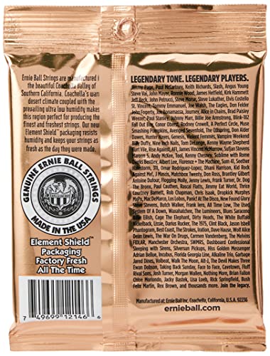 Ernie Ball Earthwood Light Phosphor Bronze Acoustic Guitar Strings, 11-52 Gauge (P02148)