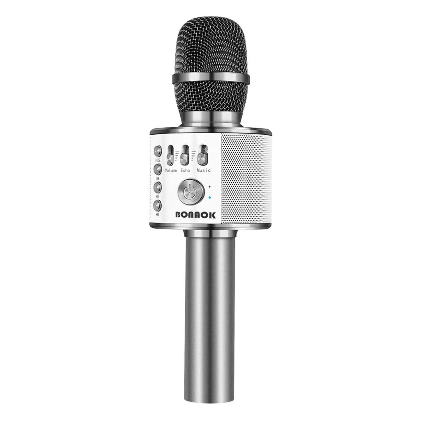 BONAOK Wireless Bluetooth Karaoke Microphone, 3-in-1 Portable Handheld Mic Speaker for All Smartphones,Gifts for Girls Kids Adults All Age Q37(Rose Gold)