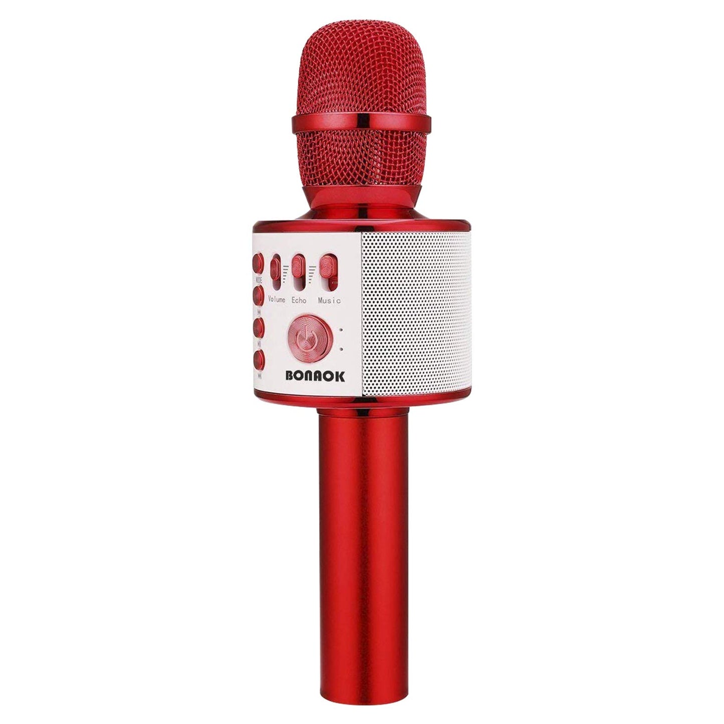 BONAOK Wireless Bluetooth Karaoke Microphone, 3-in-1 Portable Handheld Mic Speaker for All Smartphones,Gifts for Girls Kids Adults All Age Q37(Rose Gold)