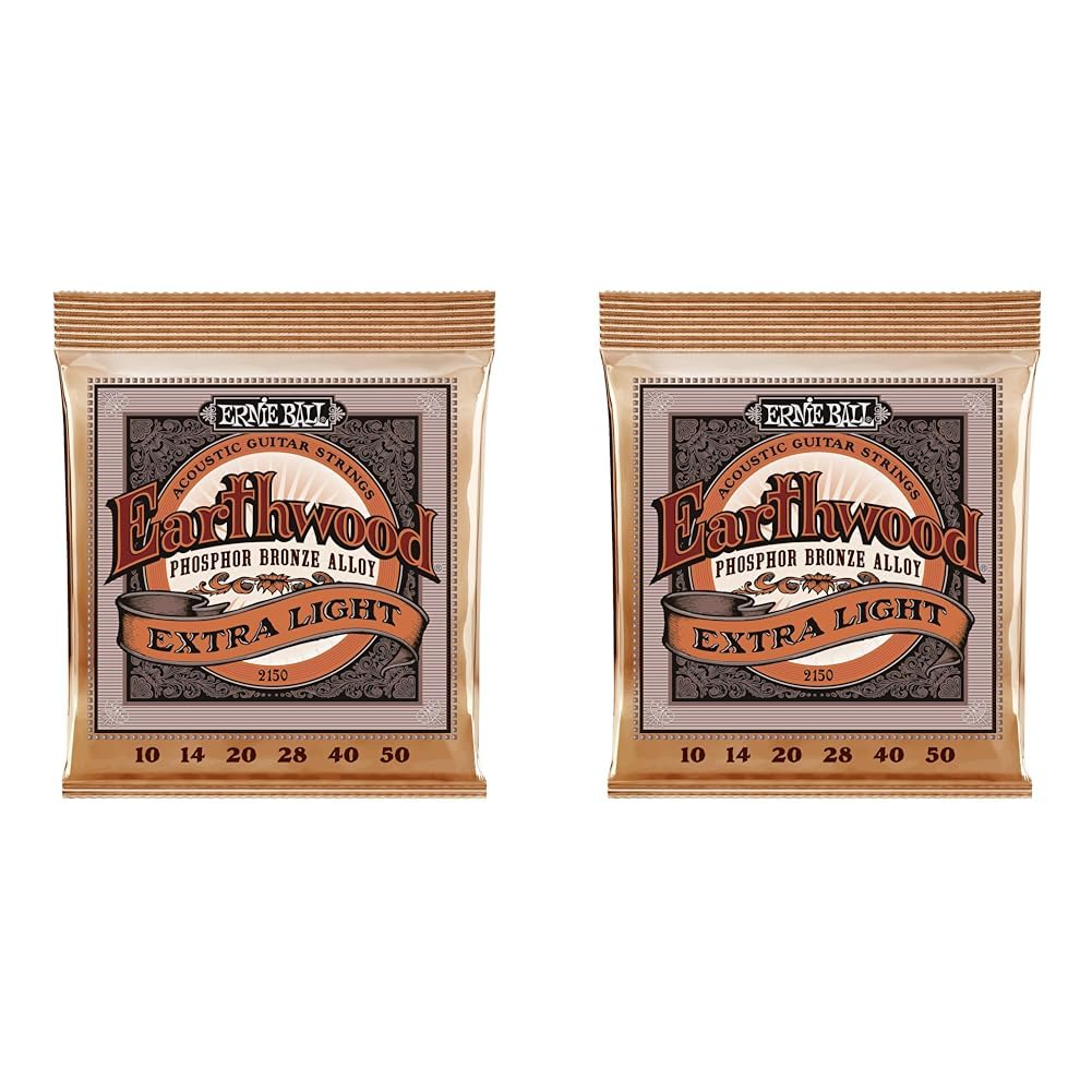 Ernie Ball Earthwood Light Phosphor Bronze Acoustic Guitar Strings, 11-52 Gauge (P02148)