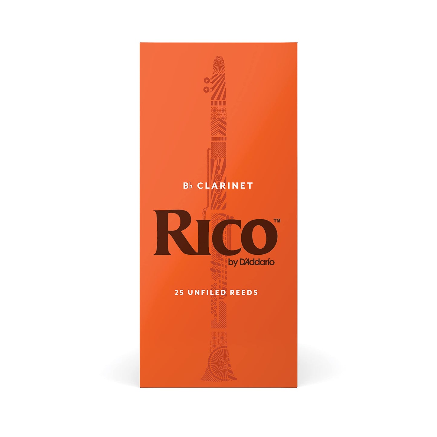 D’Addario Woodwinds - Rico Bb Clarinet Reeds - Reeds for Bb Clarinet - Crafted for Beginners, Students, Educators - Strength 2.5, 10-pack
