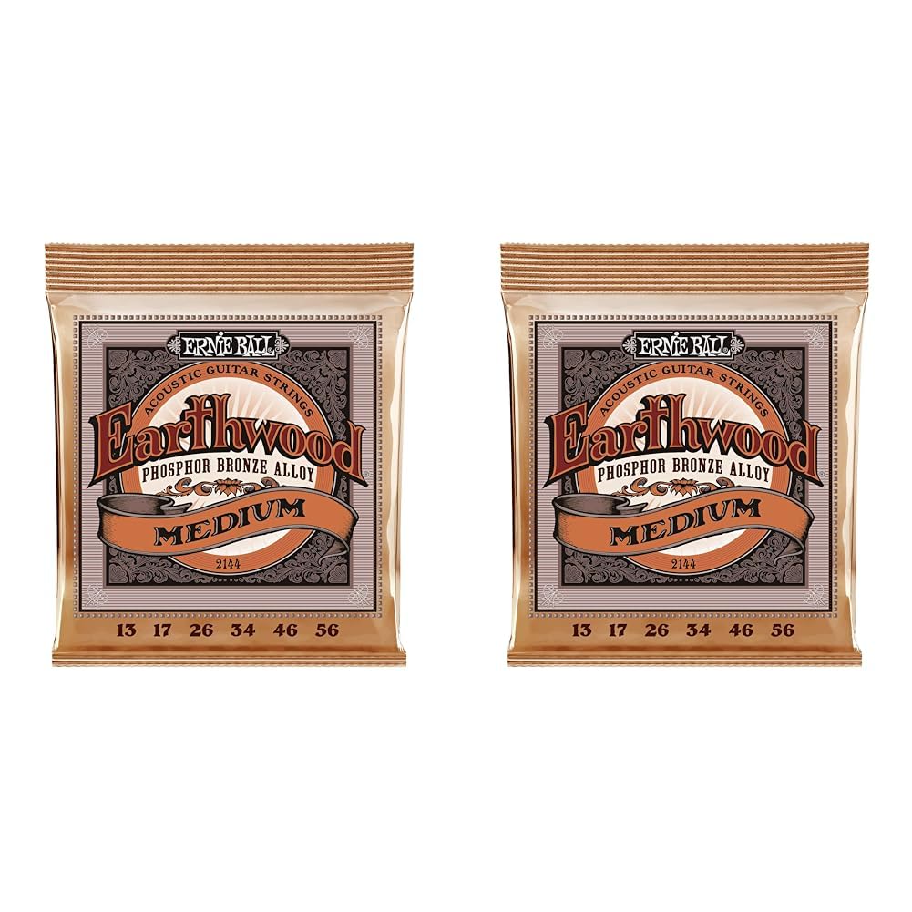 Ernie Ball Earthwood Light Phosphor Bronze Acoustic Guitar Strings, 11-52 Gauge (P02148)