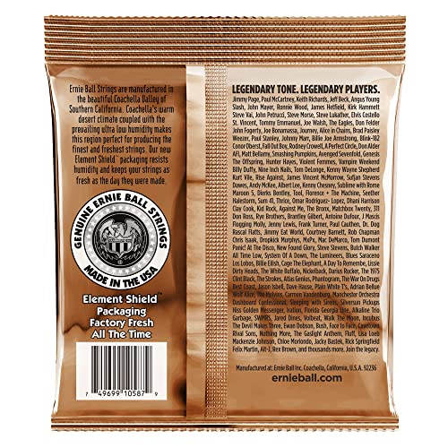 Ernie Ball Earthwood Light Phosphor Bronze Acoustic Guitar Strings, 11-52 Gauge (P02148)