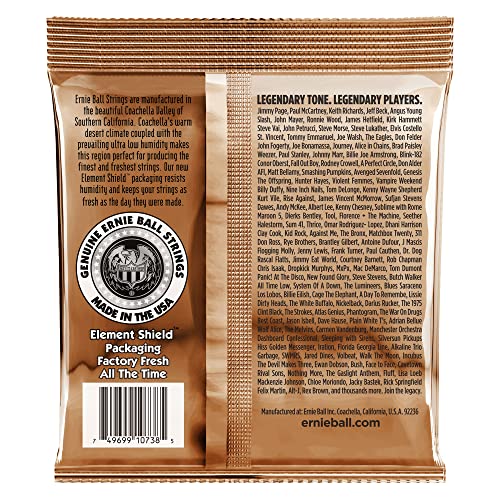 Ernie Ball Earthwood Light Phosphor Bronze Acoustic Guitar Strings, 11-52 Gauge (P02148)