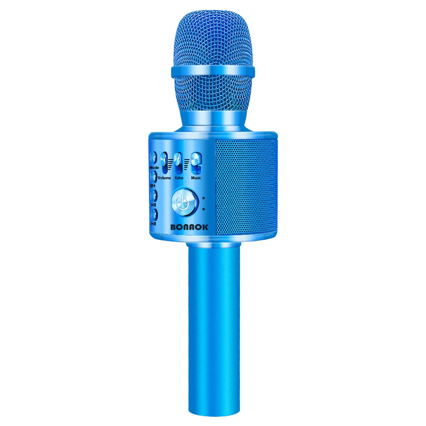 BONAOK Wireless Bluetooth Karaoke Microphone, 3-in-1 Portable Handheld Mic Speaker for All Smartphones,Gifts for Girls Kids Adults All Age Q37(Rose Gold)