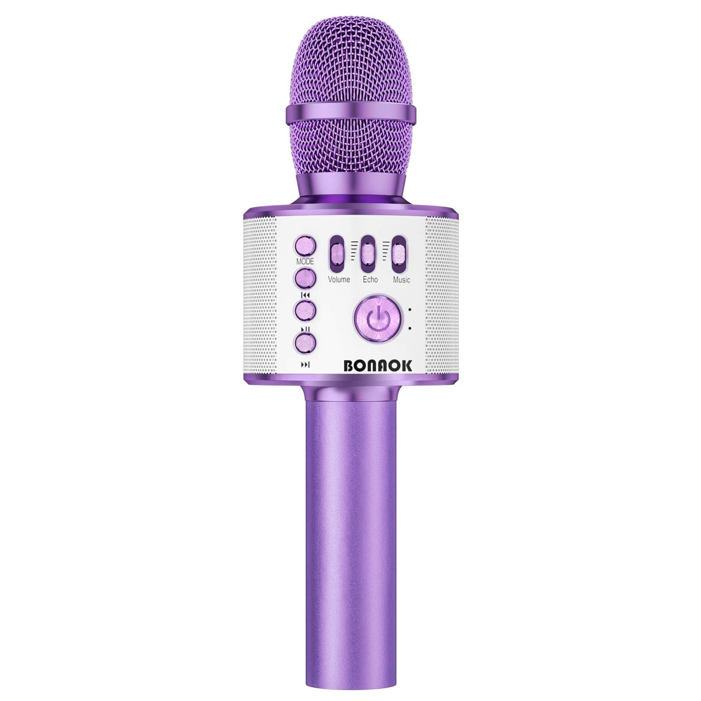 BONAOK Wireless Bluetooth Karaoke Microphone, 3-in-1 Portable Handheld Mic Speaker for All Smartphones,Gifts for Girls Kids Adults All Age Q37(Rose Gold)