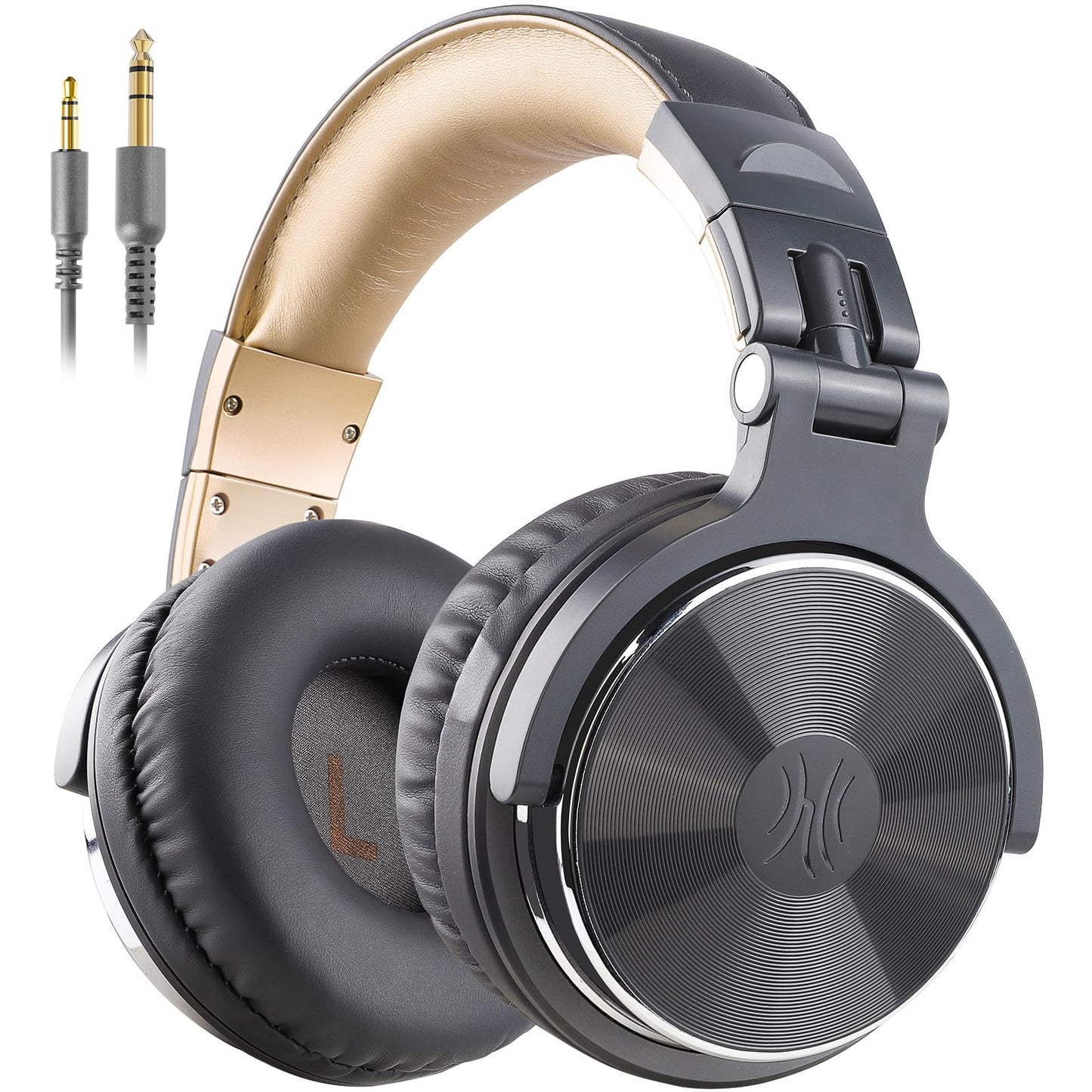 OneOdio Wired Over Ear Headphones Studio Monitor & Mixing DJ Stereo Headsets with 50mm Neodymium Drivers and 1/4 to 3.5mm Jack for AMP Computer Recording Podcast Keyboard Guitar Laptop - Black