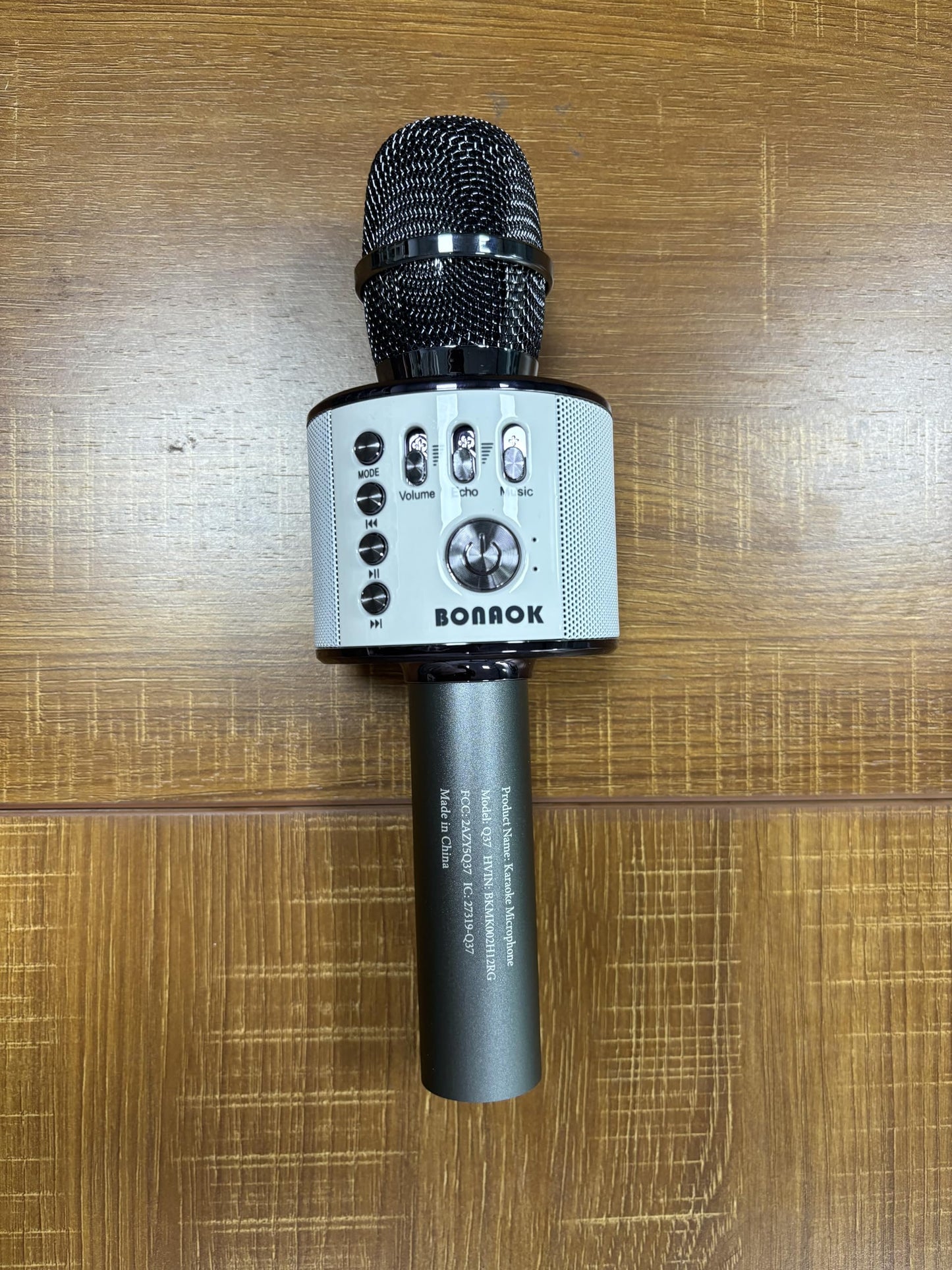 BONAOK Wireless Bluetooth Karaoke Microphone, 3-in-1 Portable Handheld Mic Speaker for All Smartphones,Gifts for Girls Kids Adults All Age Q37(Rose Gold)