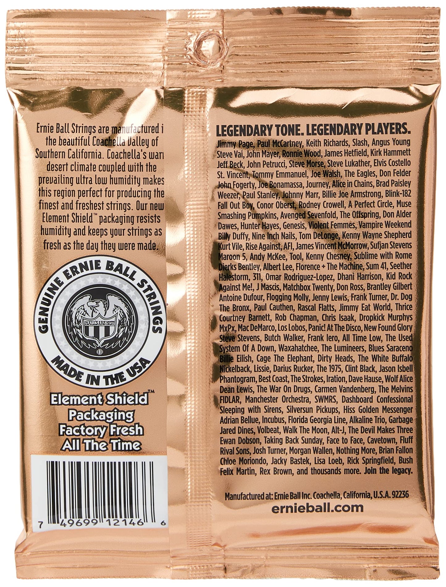 Ernie Ball Earthwood Light Phosphor Bronze Acoustic Guitar Strings, 11-52 Gauge (P02148)
