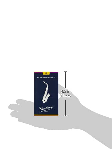 Vandoren SR213 Alto Sax Traditional Reeds Strength 3; Box of 10