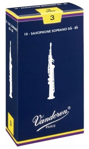 Vandoren SR213 Alto Sax Traditional Reeds Strength 3; Box of 10