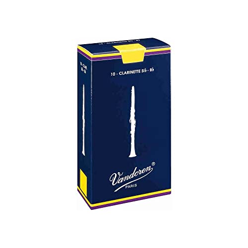 Vandoren CR103 Bb Clarinet Traditional Reeds Strength 3; Box of 10