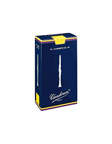 Vandoren CR103 Bb Clarinet Traditional Reeds Strength 3; Box of 10