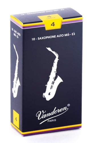 Vandoren SR213 Alto Sax Traditional Reeds Strength 3; Box of 10