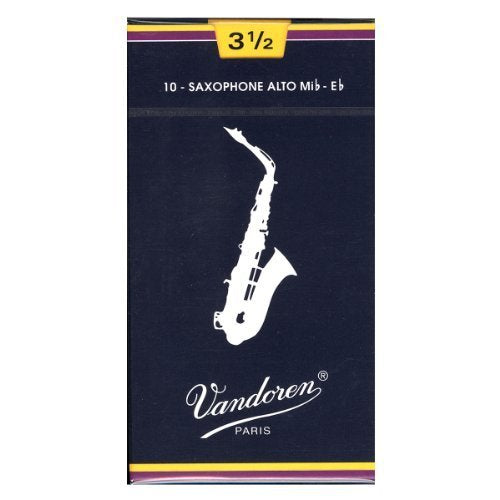 Vandoren SR213 Alto Sax Traditional Reeds Strength 3; Box of 10