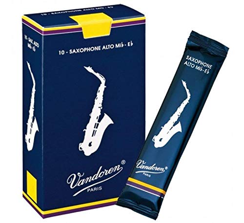 Vandoren SR213 Alto Sax Traditional Reeds Strength 3; Box of 10