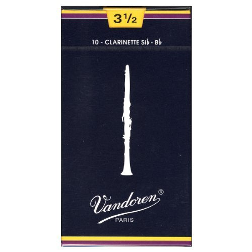 Vandoren CR103 Bb Clarinet Traditional Reeds Strength 3; Box of 10