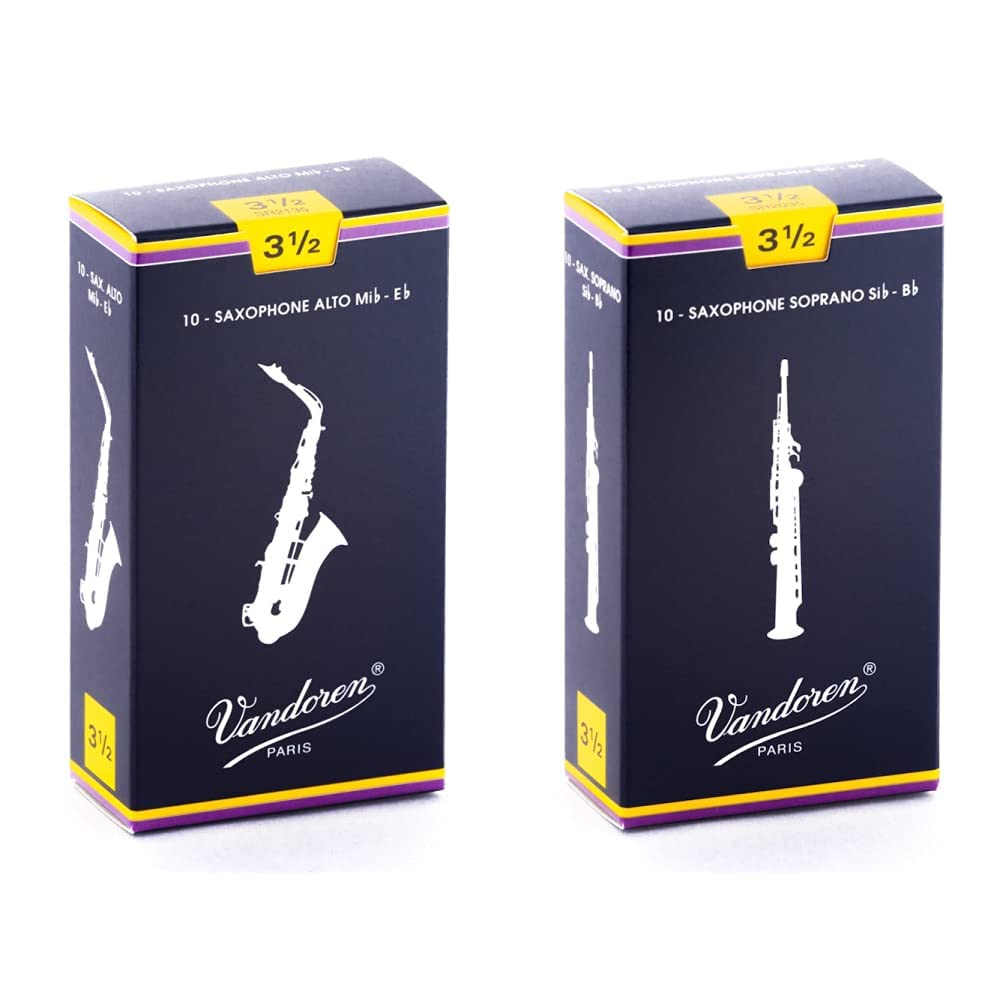 Vandoren SR213 Alto Sax Traditional Reeds Strength 3; Box of 10