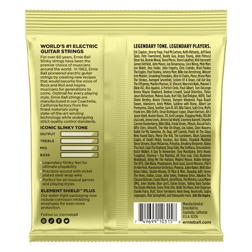 Ernie Ball Regular Slinky Nickel Wound Electric Guitar Strings 3 Pack - 10-46 Gauge