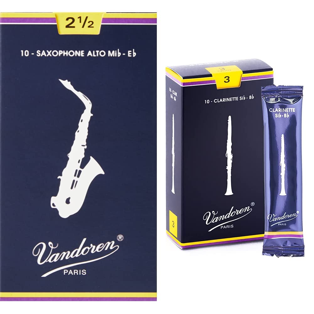 Vandoren SR213 Alto Sax Traditional Reeds Strength 3; Box of 10