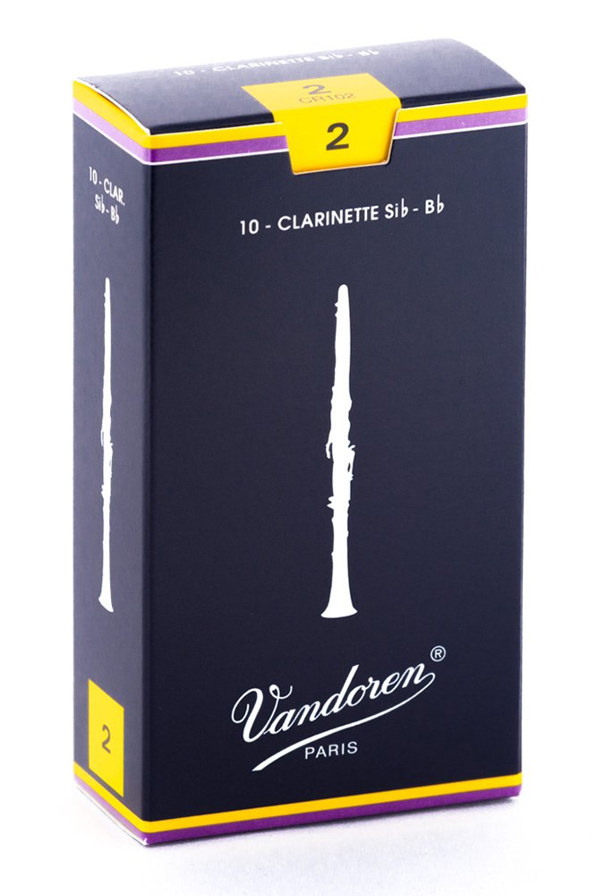 Vandoren CR103 Bb Clarinet Traditional Reeds Strength 3; Box of 10