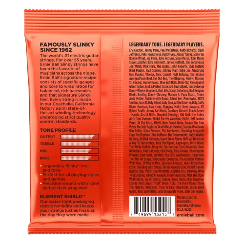 Ernie Ball Regular Slinky Nickel Wound Electric Guitar Strings 3 Pack - 10-46 Gauge