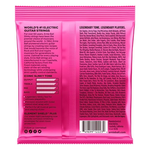 Ernie Ball Regular Slinky Nickel Wound Electric Guitar Strings 3 Pack - 10-46 Gauge