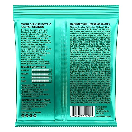 Ernie Ball Regular Slinky Nickel Wound Electric Guitar Strings 3 Pack - 10-46 Gauge