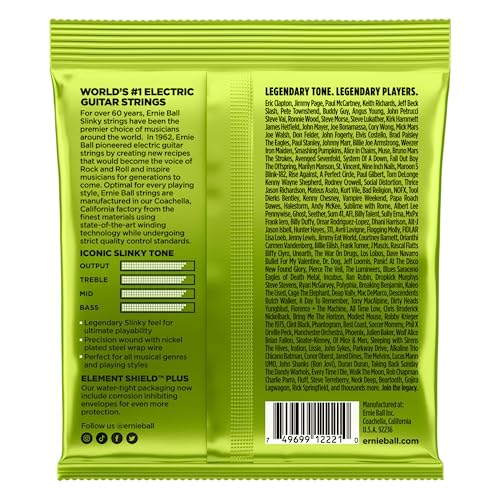 Ernie Ball Regular Slinky Nickel Wound Electric Guitar Strings 3 Pack - 10-46 Gauge