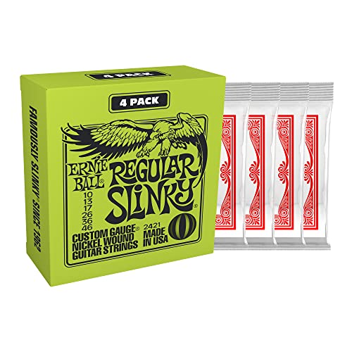 Ernie Ball Regular Slinky Nickel Wound Electric Guitar Strings 3 Pack - 10-46 Gauge