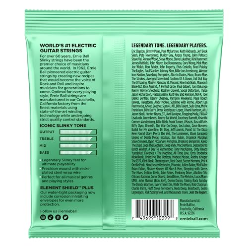 Ernie Ball Regular Slinky Nickel Wound Electric Guitar Strings 3 Pack - 10-46 Gauge