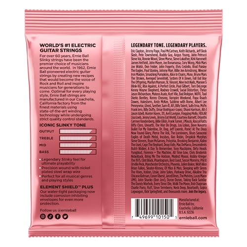 Ernie Ball Regular Slinky Nickel Wound Electric Guitar Strings 3 Pack - 10-46 Gauge