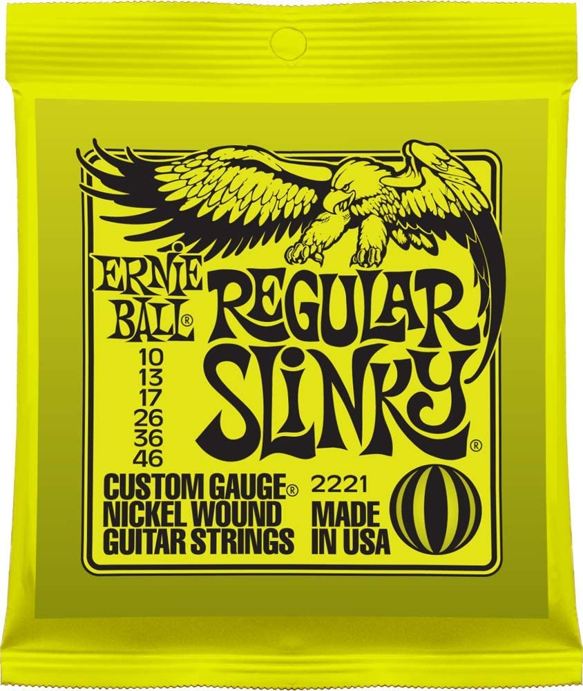 Ernie Ball Regular Slinky Nickel Wound Electric Guitar Strings 3 Pack - 10-46 Gauge