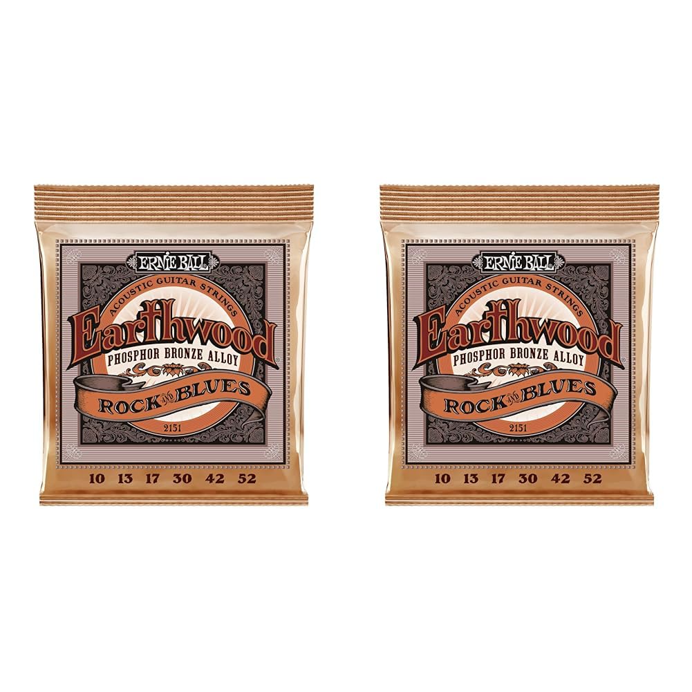 Ernie Ball Earthwood Light Phosphor Bronze Acoustic Guitar Strings, 11-52 Gauge (P02148)