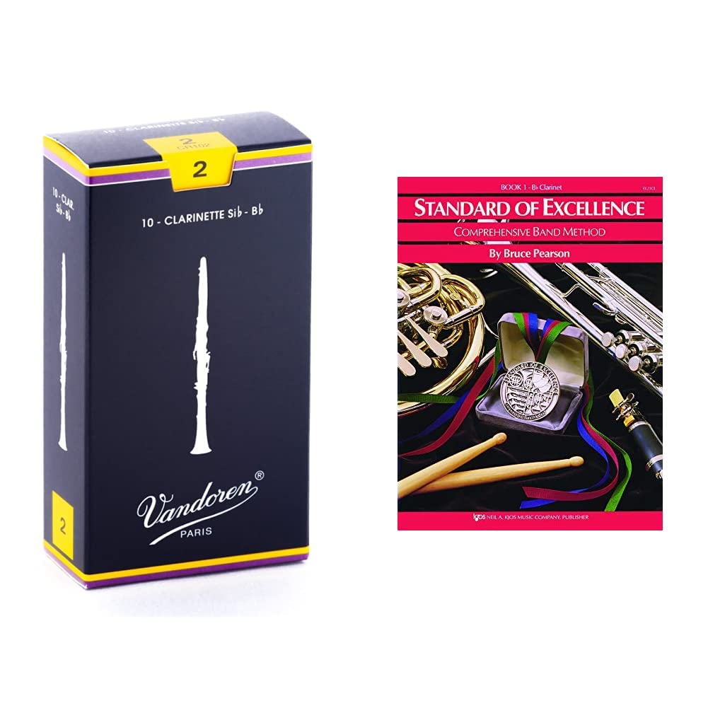 Vandoren CR103 Bb Clarinet Traditional Reeds Strength 3; Box of 10