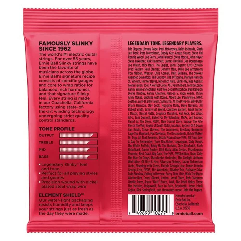 Ernie Ball Regular Slinky Nickel Wound Electric Guitar Strings 3 Pack - 10-46 Gauge