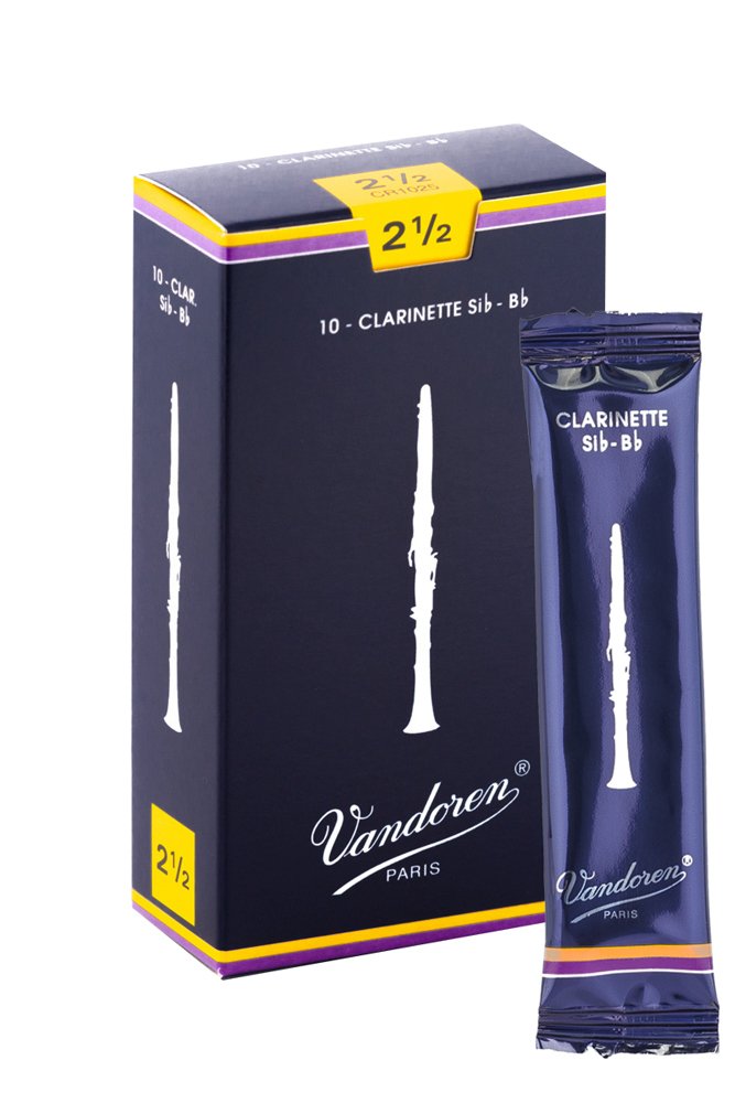 Vandoren CR103 Bb Clarinet Traditional Reeds Strength 3; Box of 10