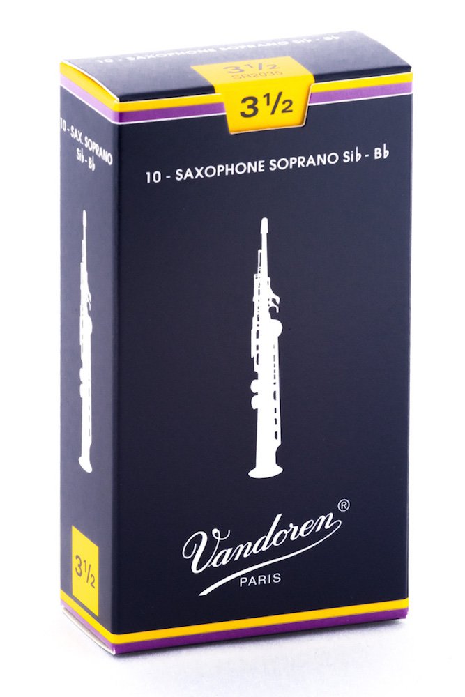 Vandoren SR213 Alto Sax Traditional Reeds Strength 3; Box of 10