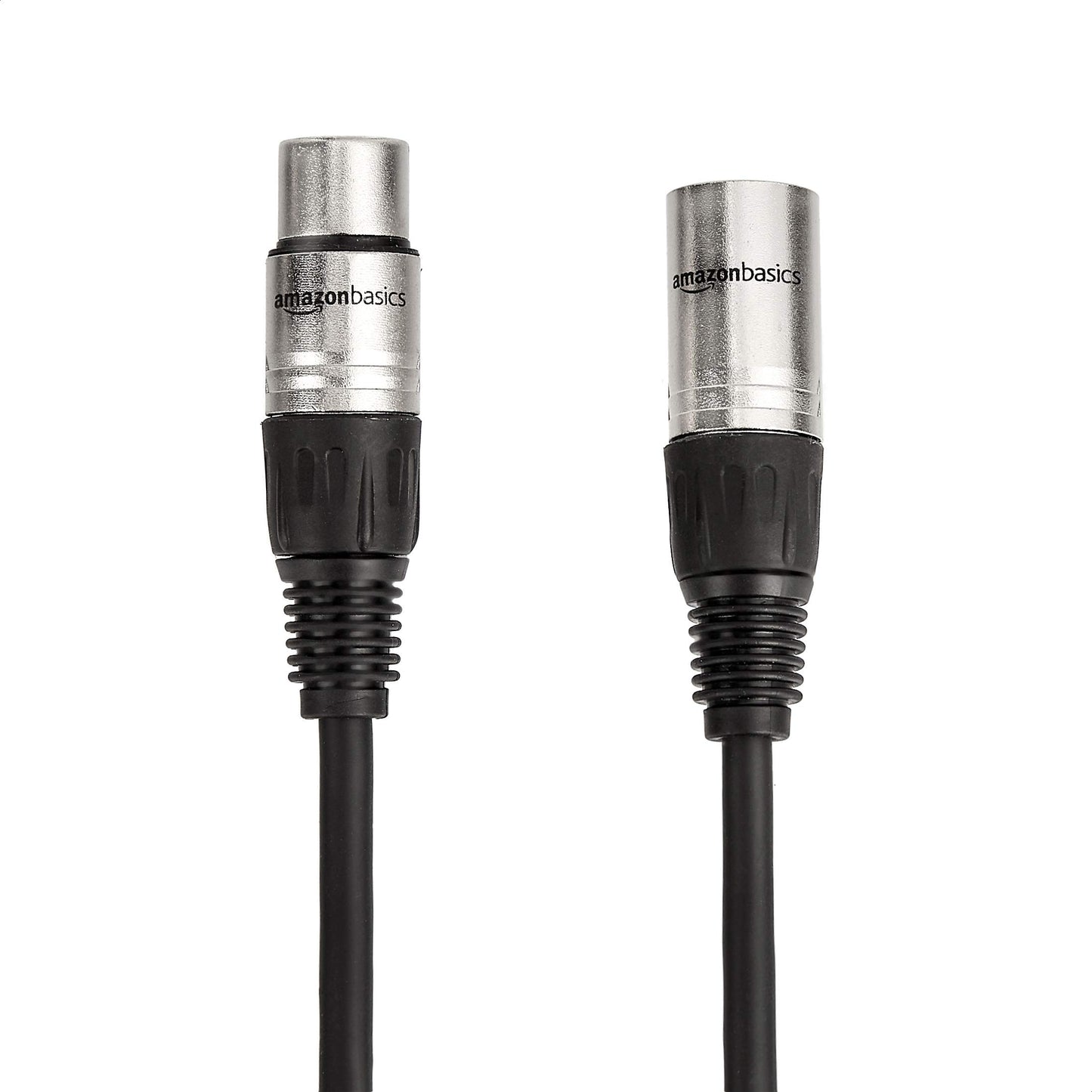 Amazon Basics XLR Microphone Cable for Speaker or PA System, All Copper Conductors, 6MM PVC Jacket, 6 Foot, Black