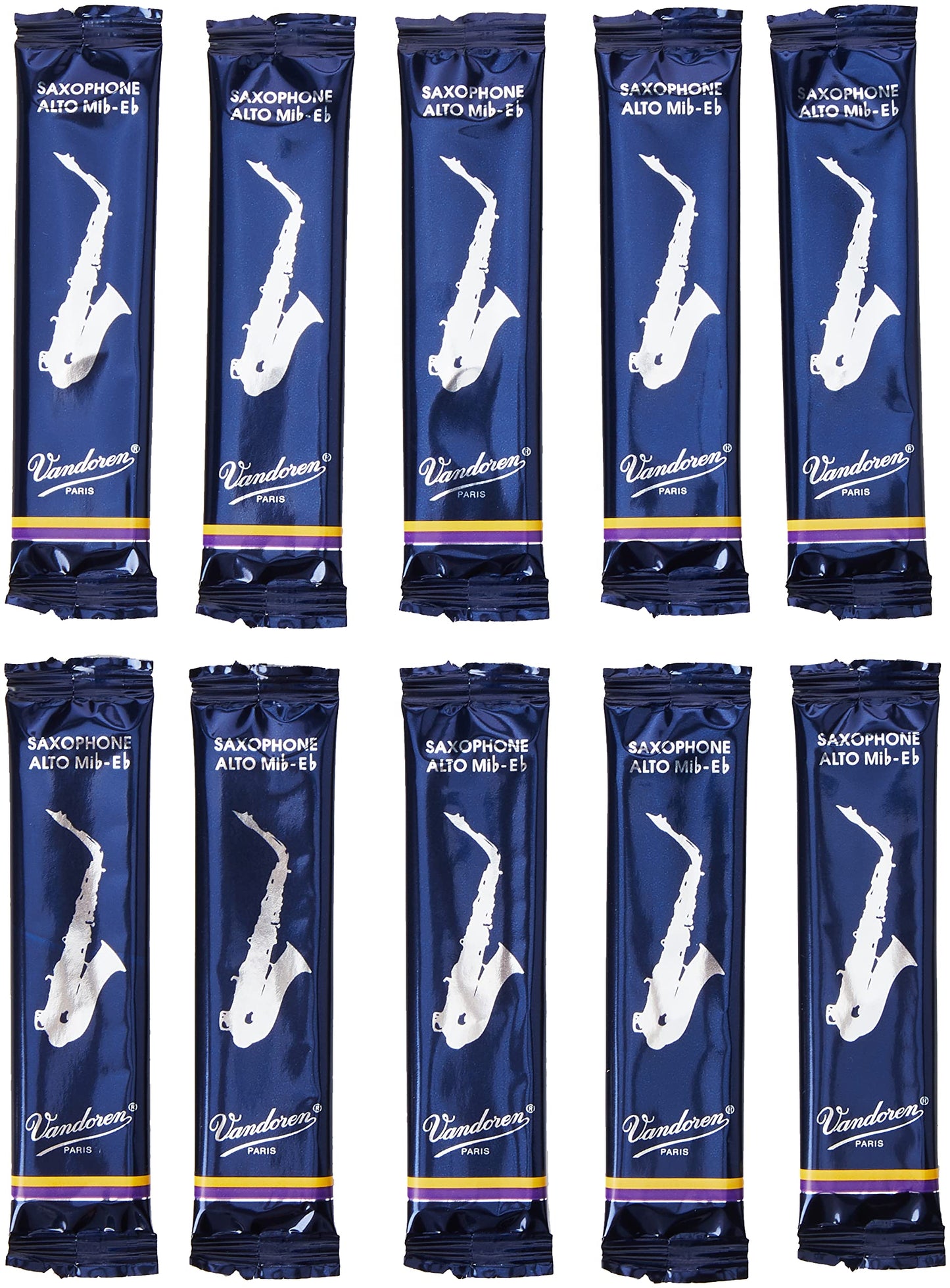 Vandoren SR213 Alto Sax Traditional Reeds Strength 3; Box of 10