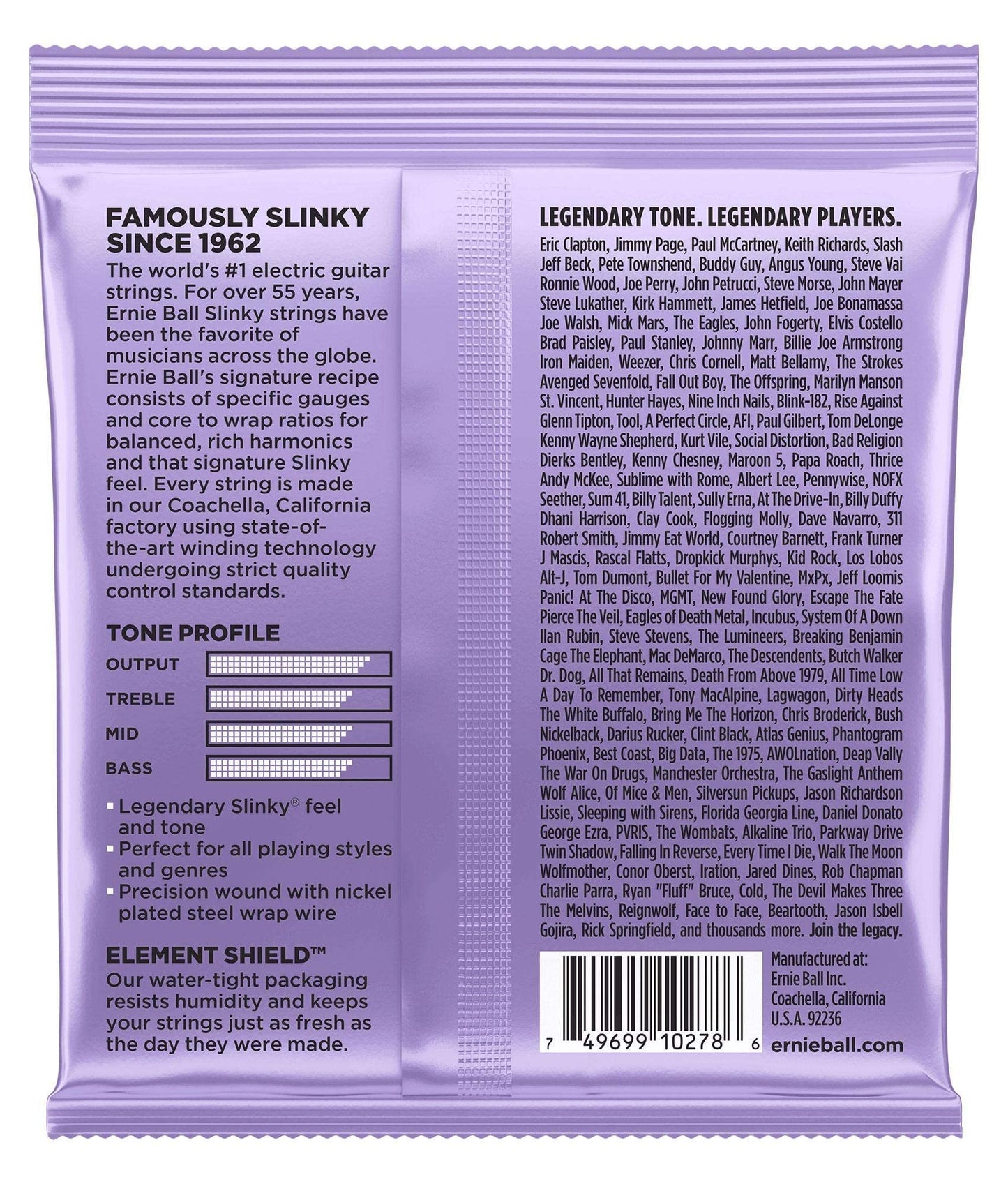 Ernie Ball Regular Slinky Nickel Wound Electric Guitar Strings 3 Pack - 10-46 Gauge