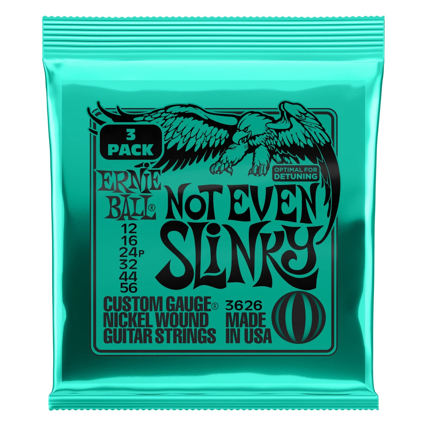 Ernie Ball Regular Slinky Nickel Wound Electric Guitar Strings 3 Pack - 10-46 Gauge